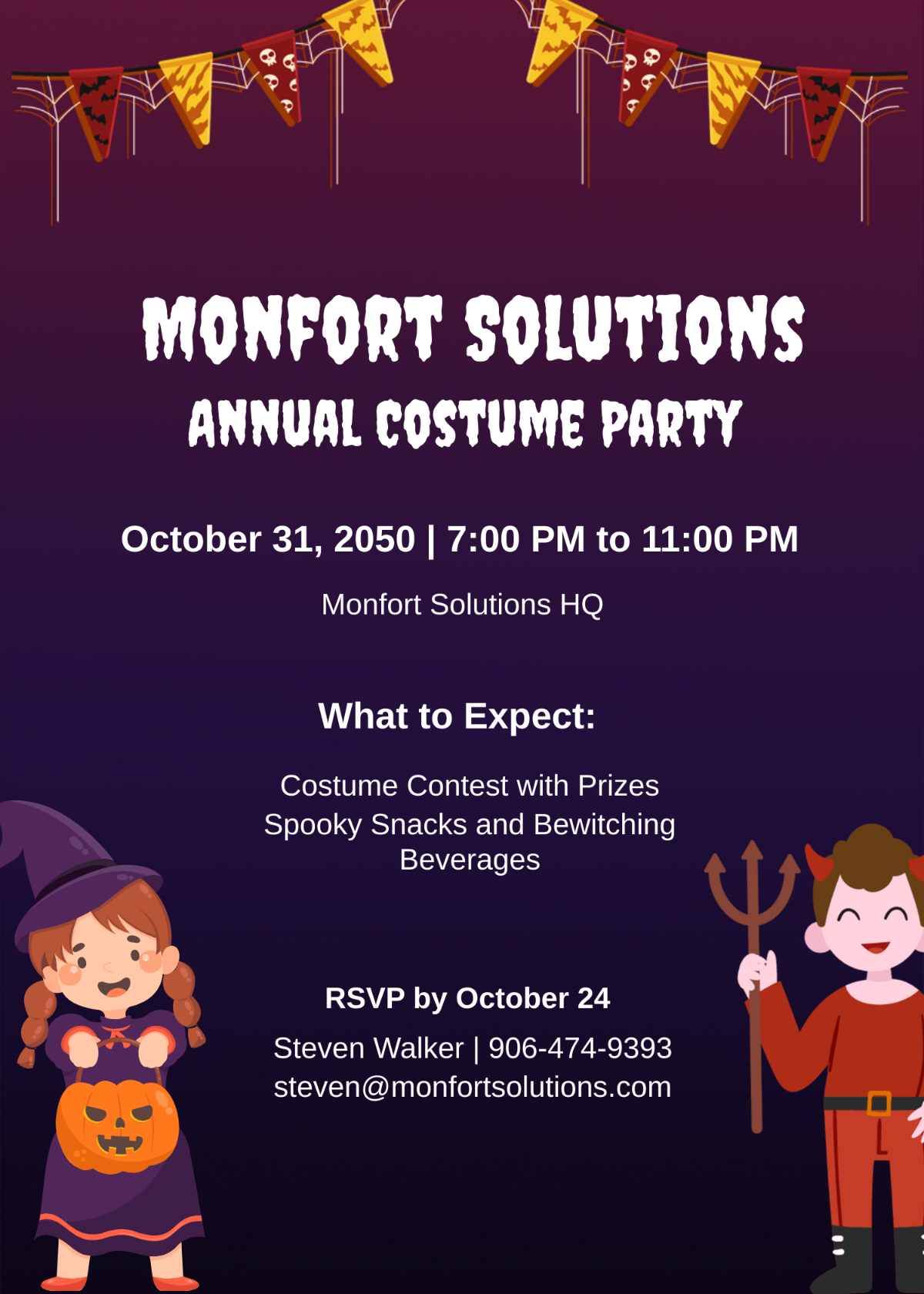 Free Costume Office Party Invitation Template To Edit Online