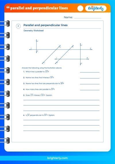 FREE Discover The Parallel And Perpendicular Lines Worksheet PDFs 