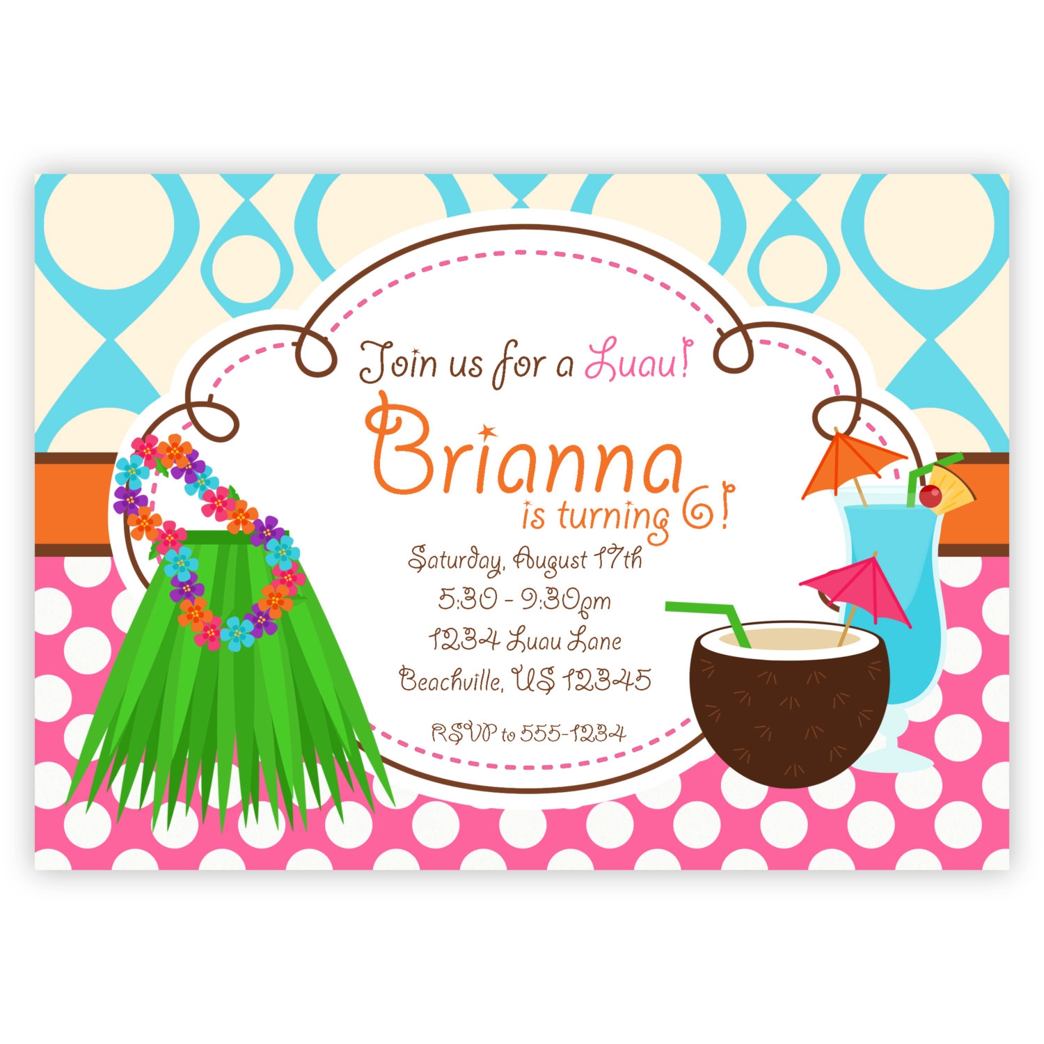 Free Download Program Free Hawaiian Theme Party Invitation Templates 