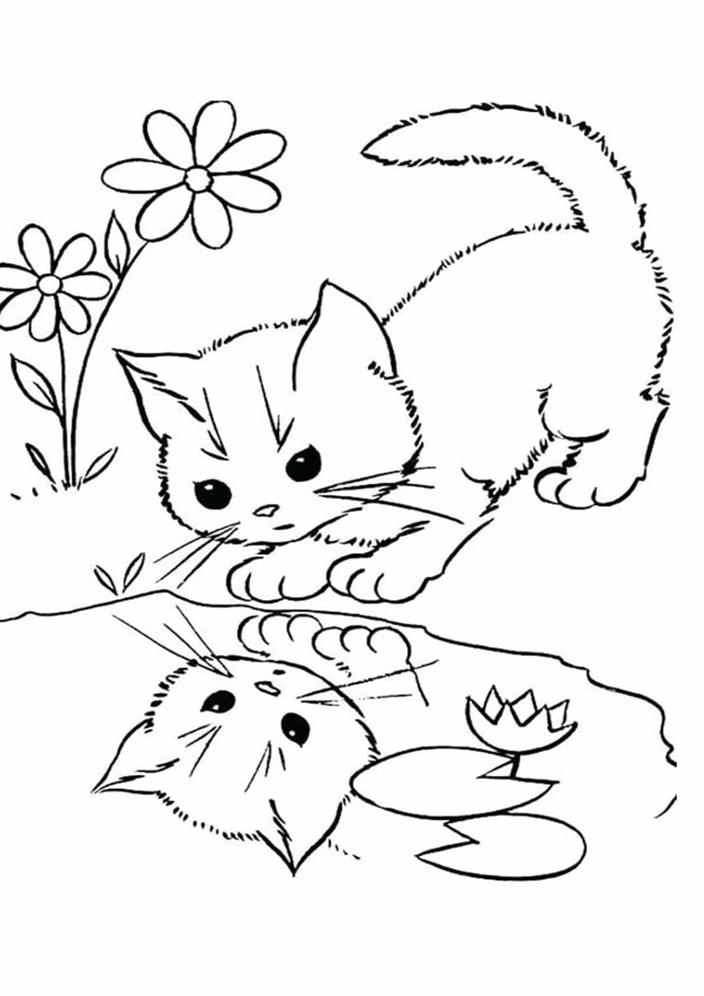 Free Easy To Print Kitten Coloring Pages Tulamama