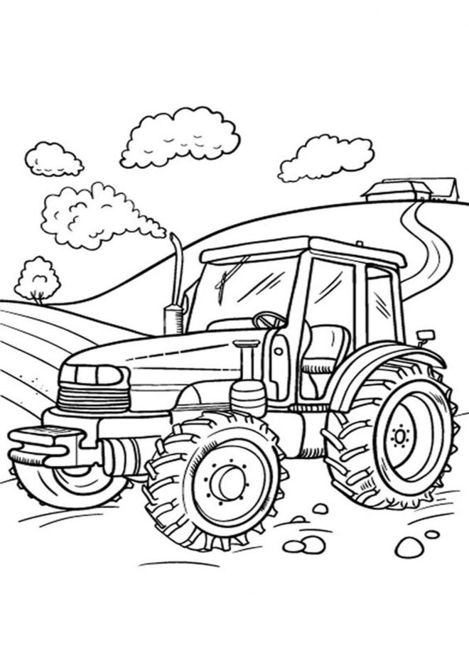 Tractor Color Page