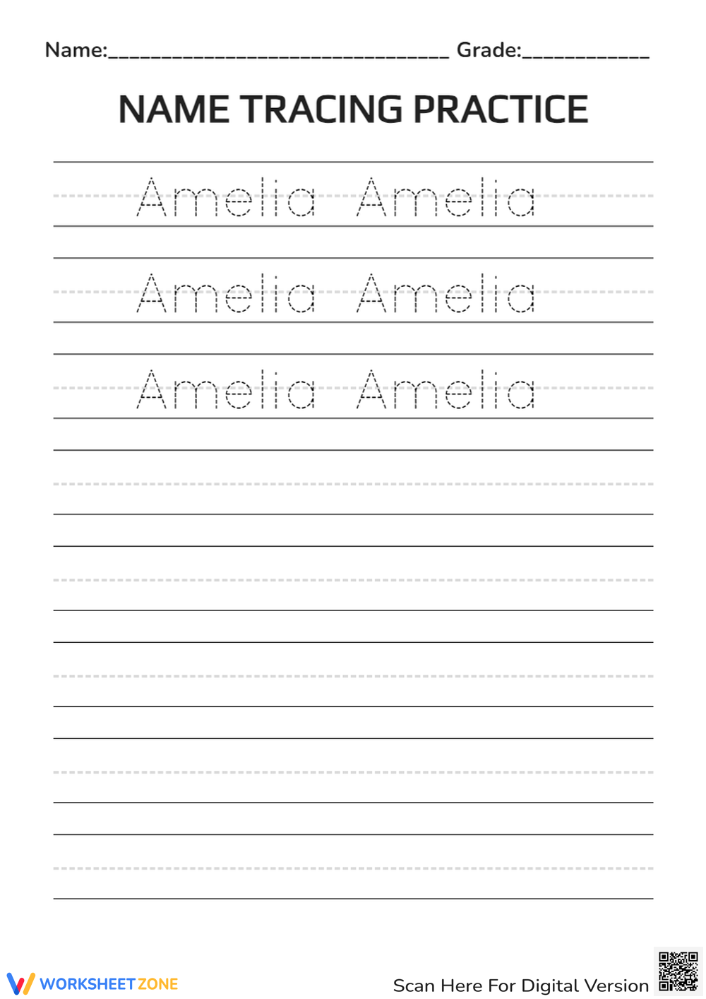 name worksheet generator