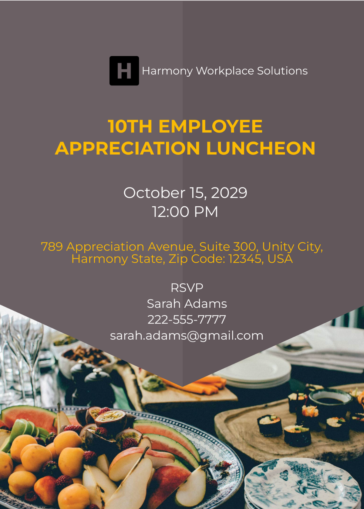 Free Employee Appreciation Luncheon Invitation Template To Edit Online