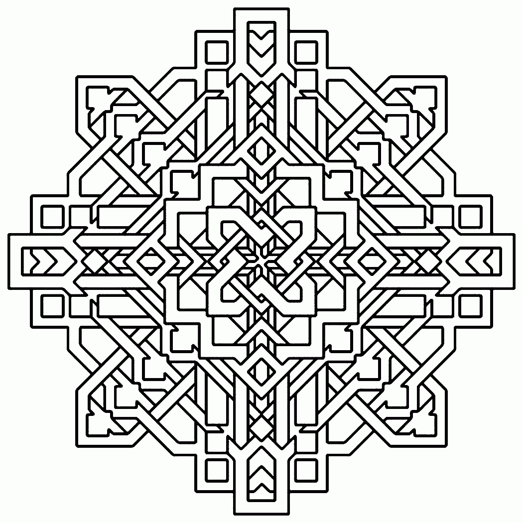 free printable geometric coloring pages