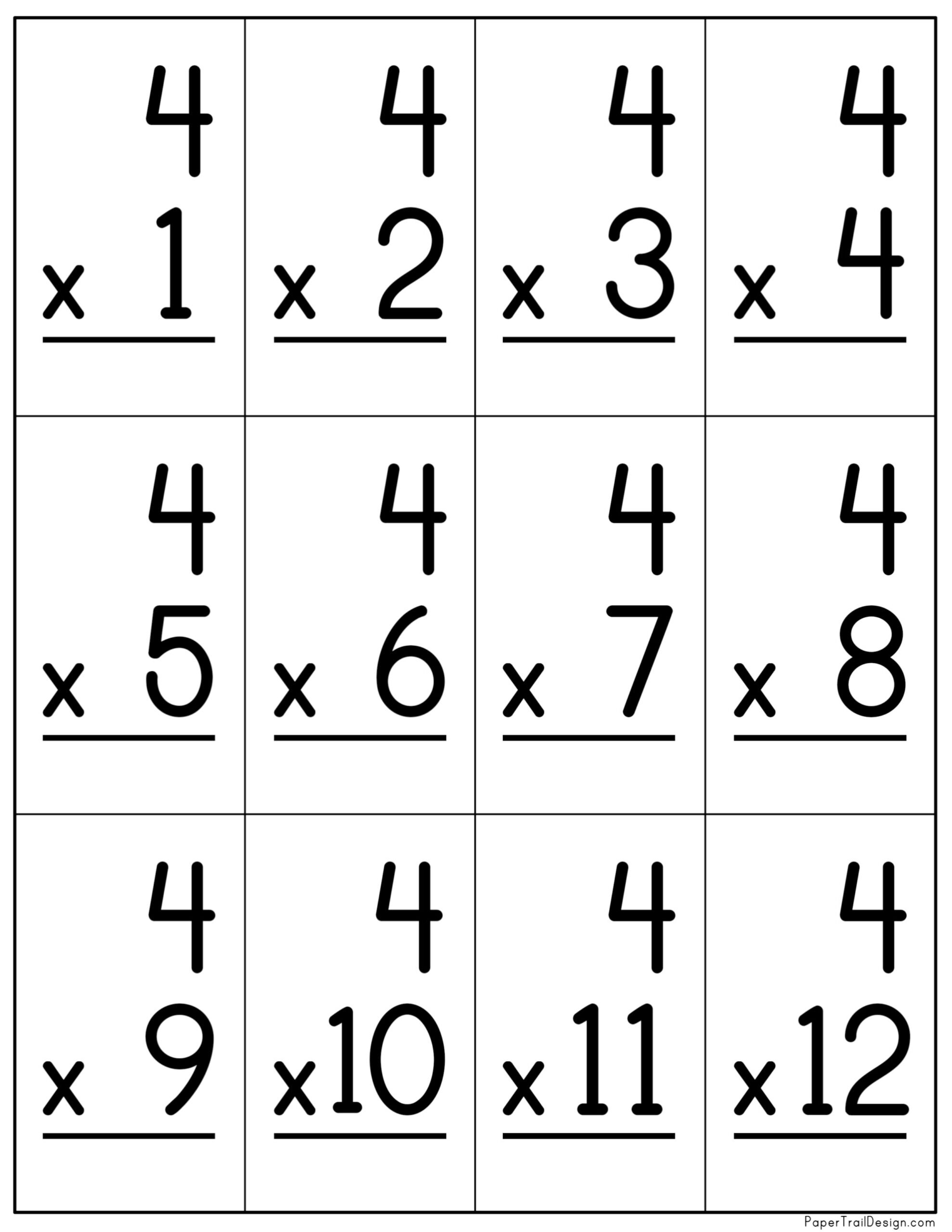 Free Free Printable Multiplication Table Flash Cards Download Free 