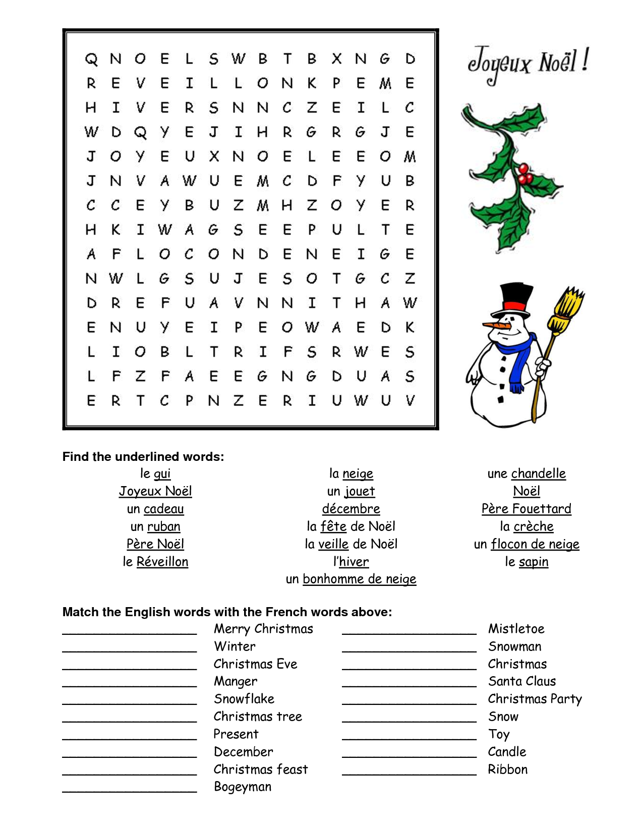 Free French Language Worksheets Language Worksheets
