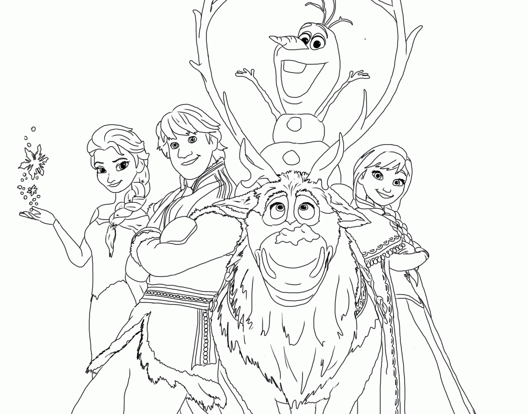 Coloring Pages Free Frozen