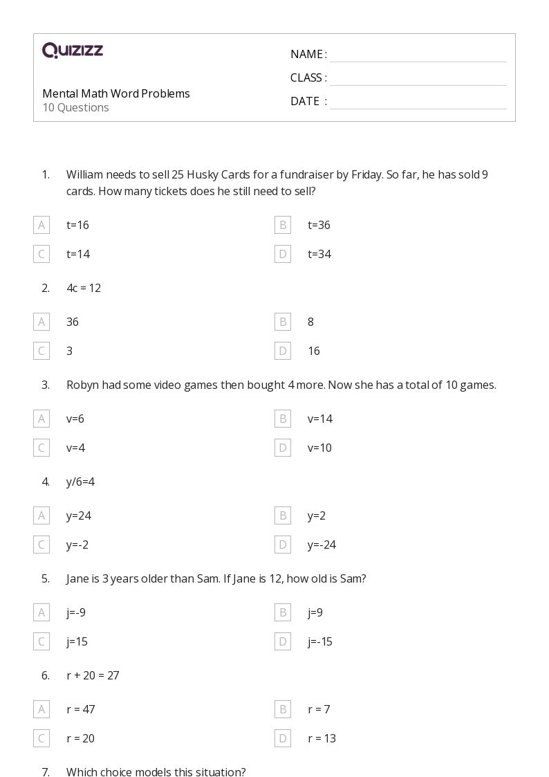 Free Fun Math Worksheet For 6th Graders Download Free Fun Math 