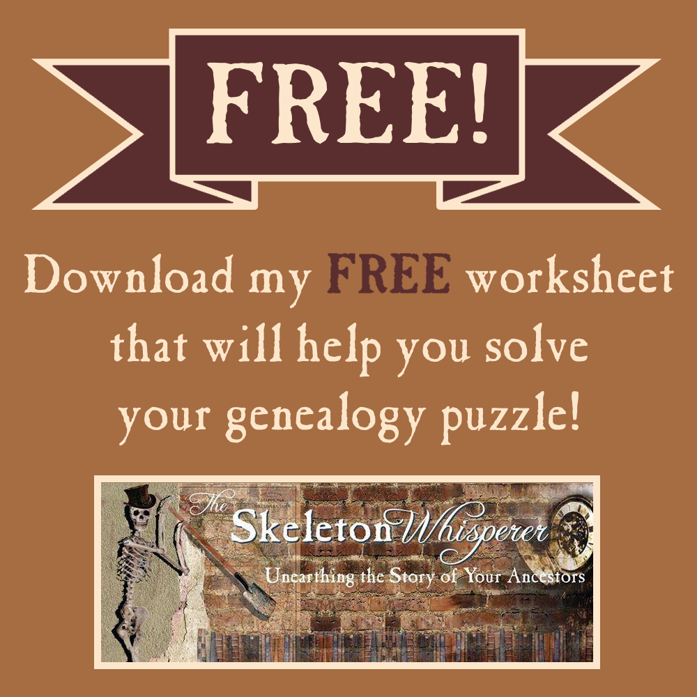 FREE GENEALOGY WORKSHEET 