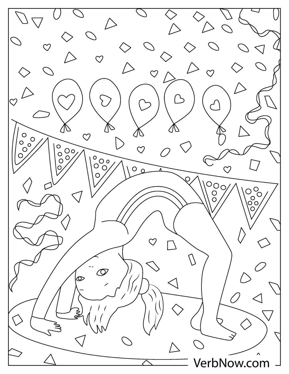 Free Gymnastics Coloring Pages For Download Printable PDF 