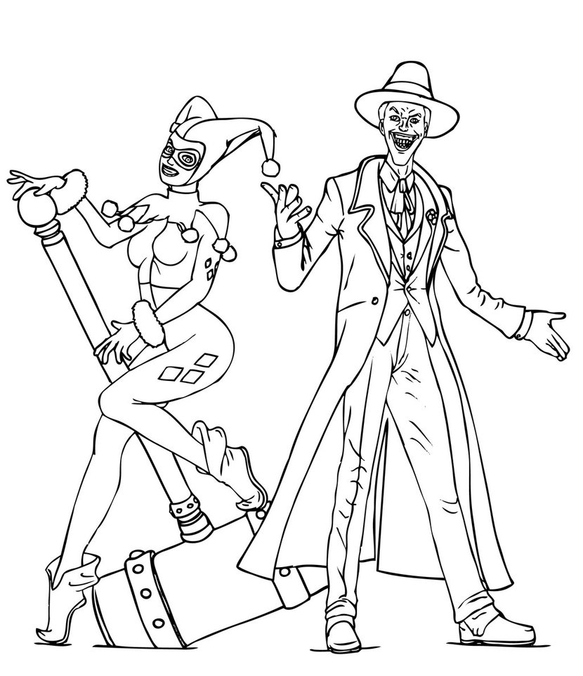 Free Harley Quinn Coloring Pages Download Free Harley Quinn Coloring 