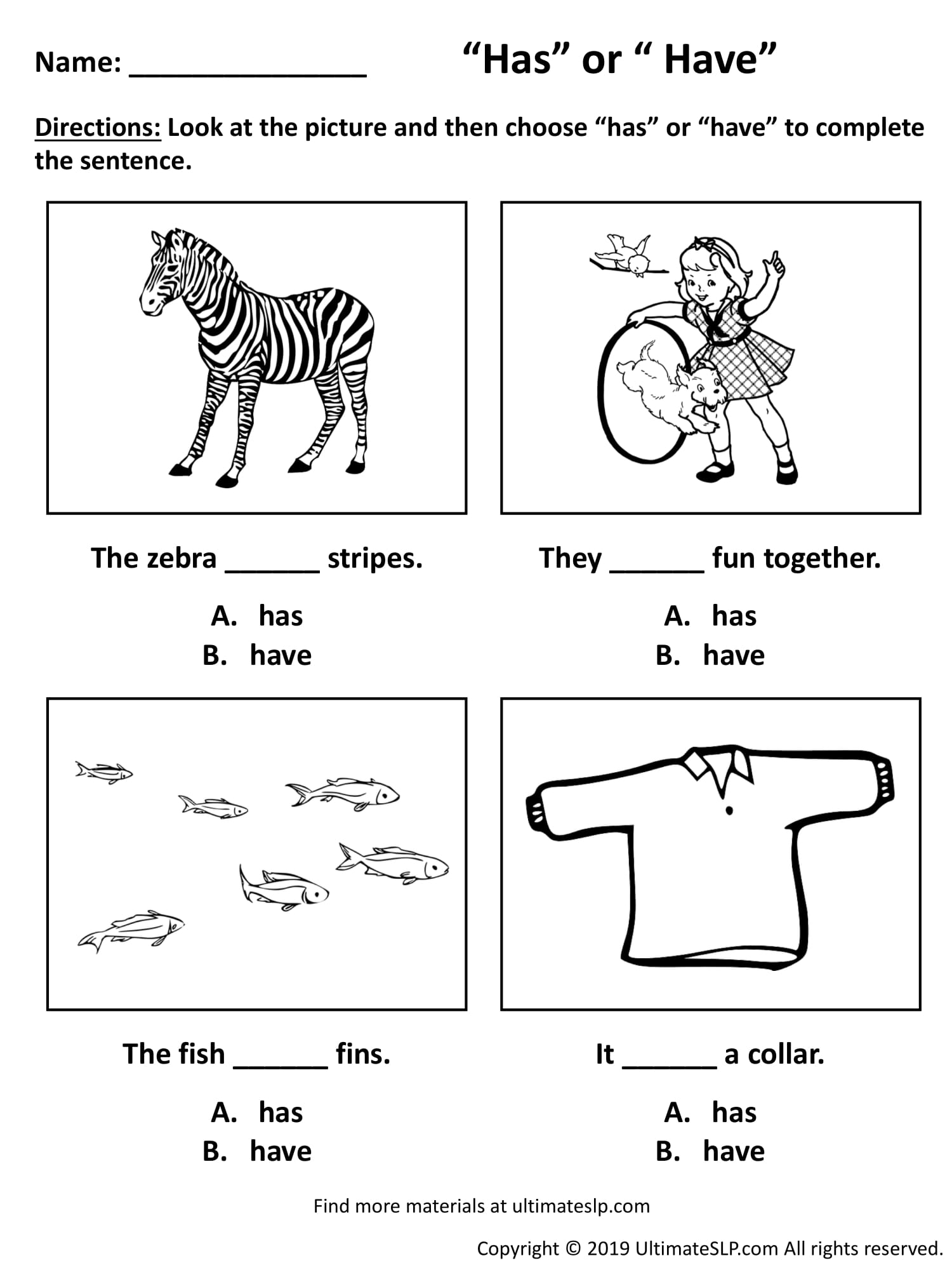 Free Has Have Worksheet Download Free Has Have Worksheet Png Images 