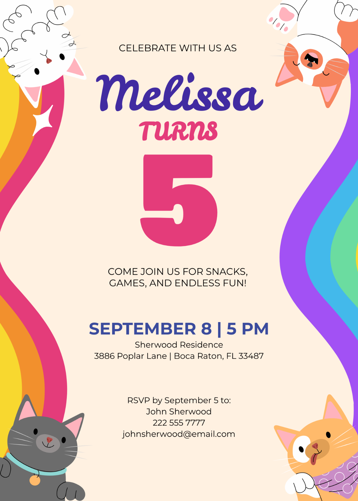 Free Hello Kitty Invitation Template To Edit Online