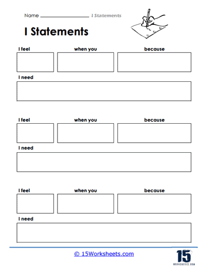 Free I Statement Worksheet Download Free I Statement Worksheet Png 