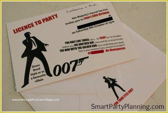 Free James Bond Invitation Template Of Free James Bond Party Invitation 