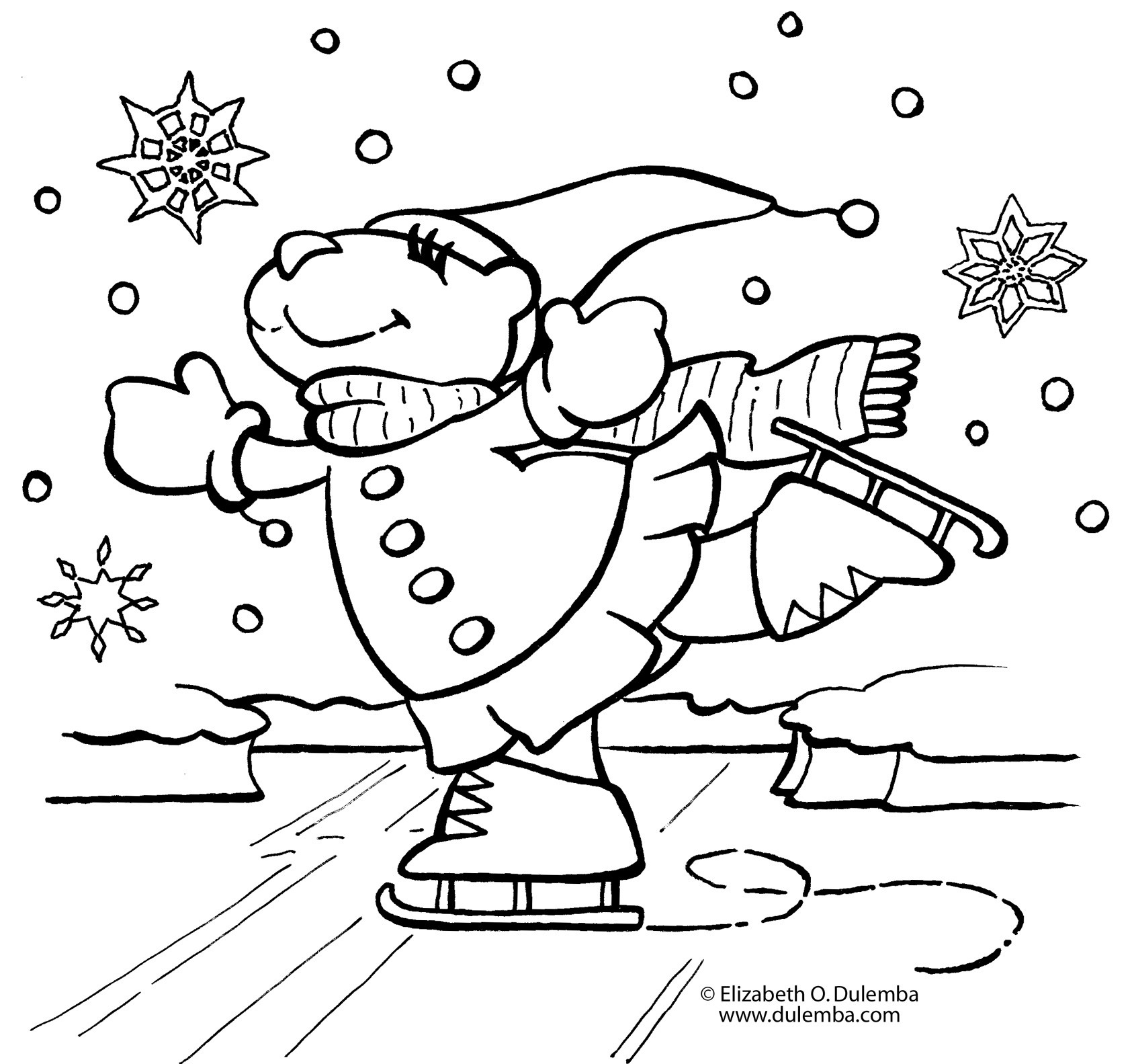 january coloring pages free