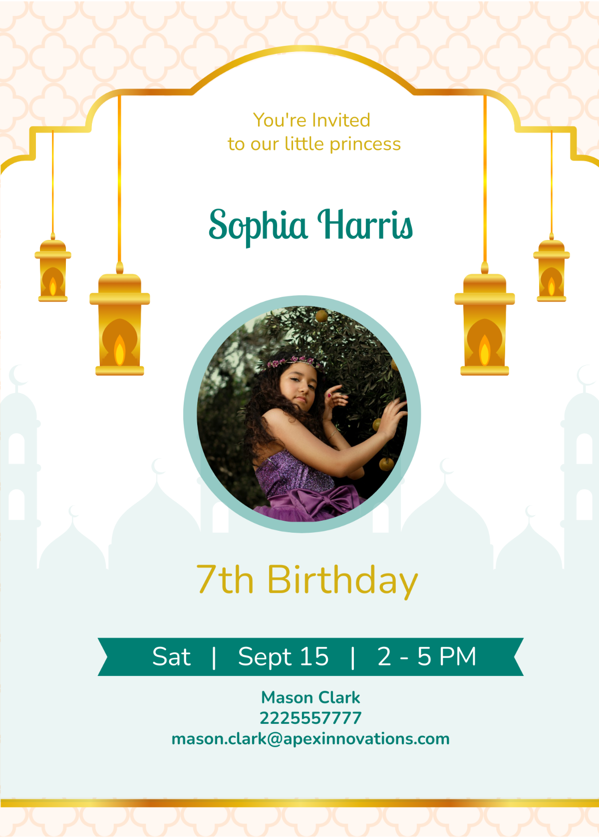 Free Jasmine Birthday Invitation Template To Edit Online