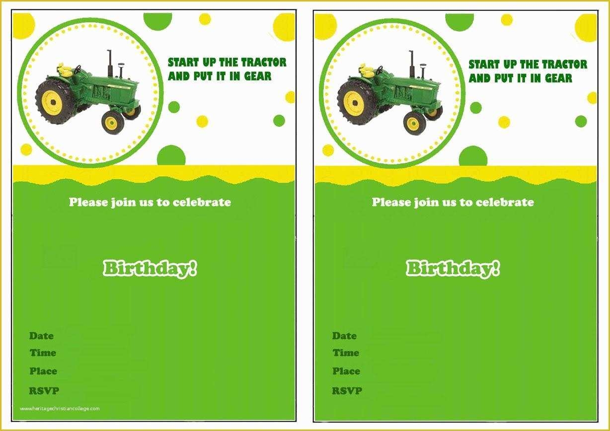 john deere invitations template