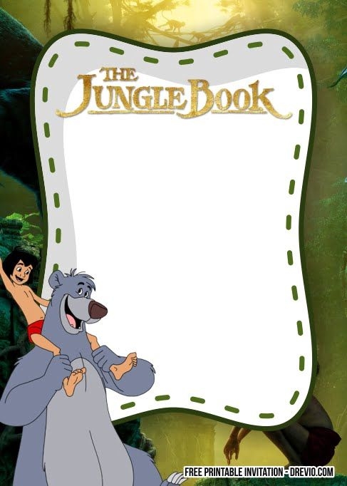 FREE Jungle Book Invitation Templates Download Hundreds FREE