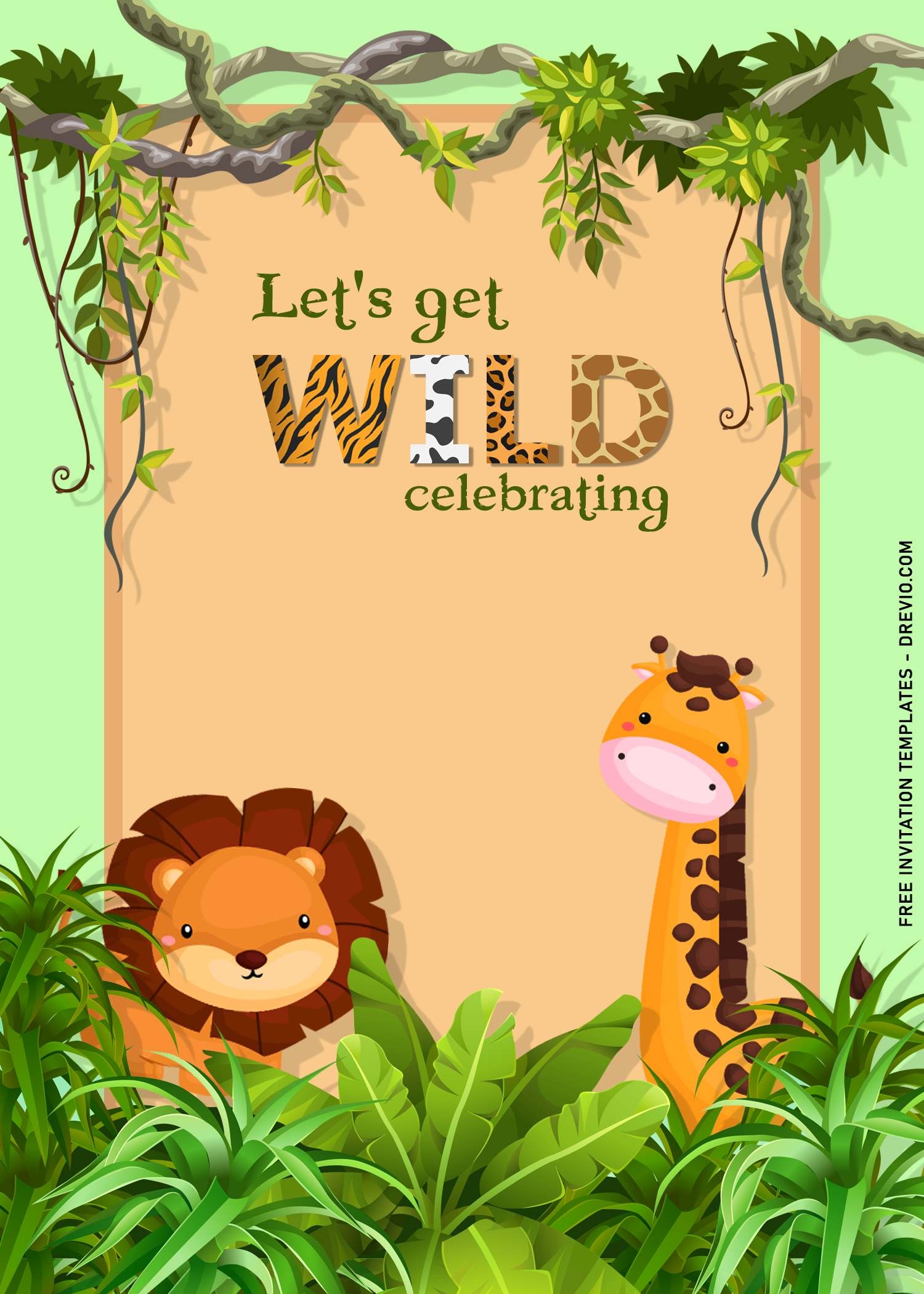 Free Jungle Theme Party Printables Templates Printable