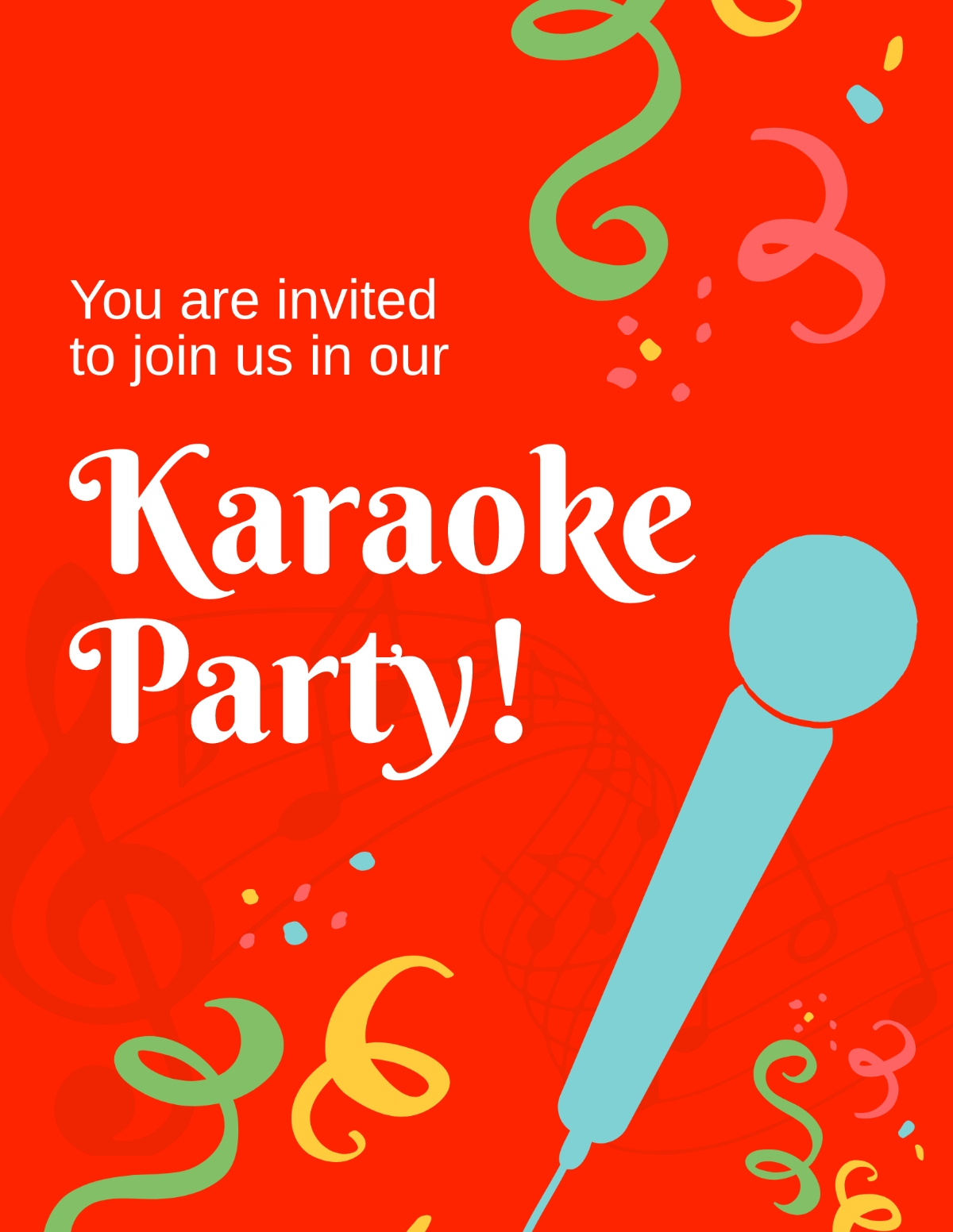 Free Karaoke Flyer Templates Editable And Printable