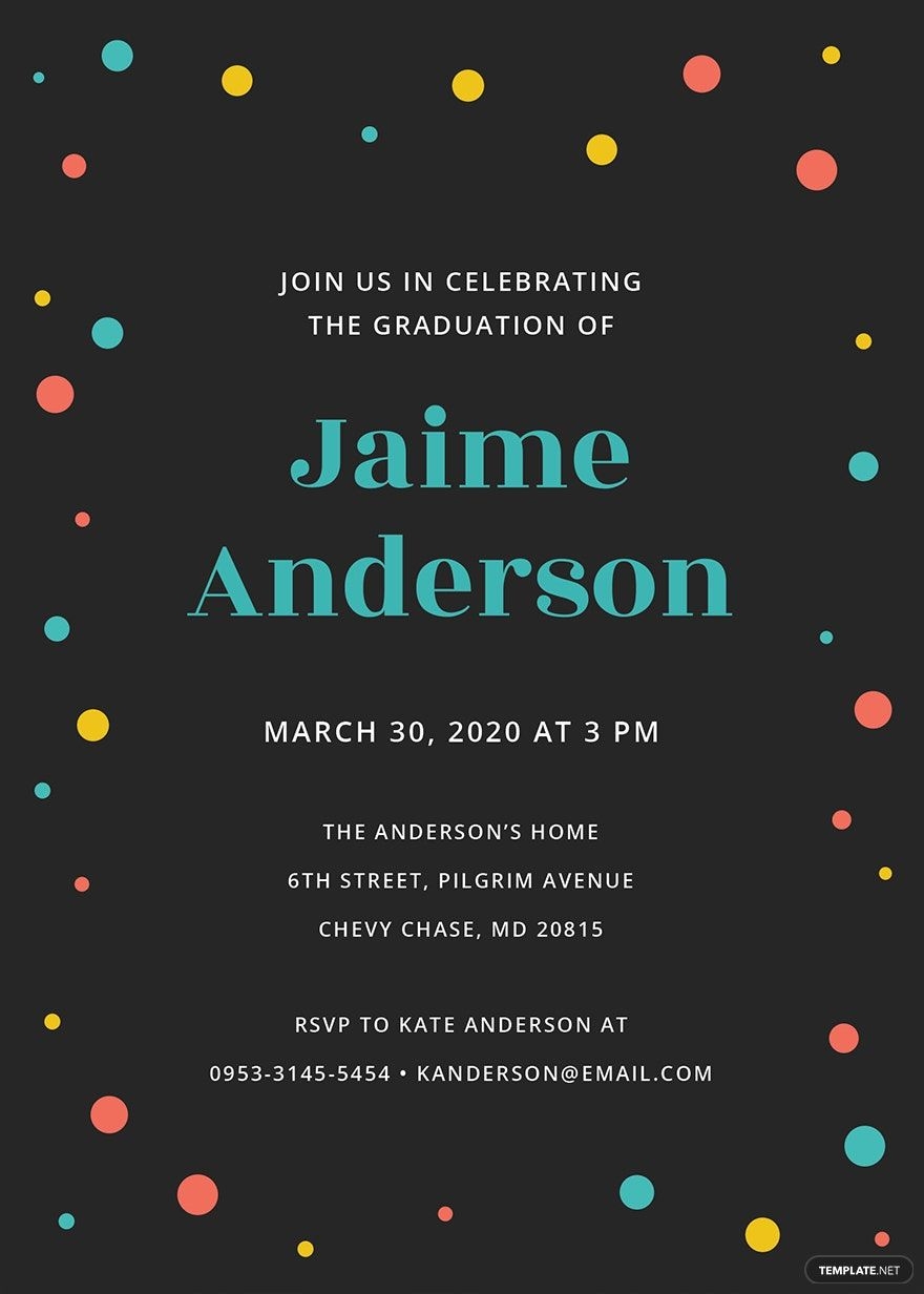 Free Kindergarten Graduation Invitation Template Download In Word