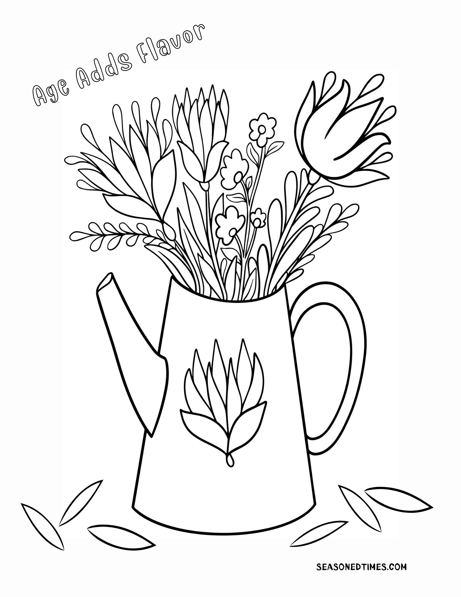 free large print coloring pages for seniors