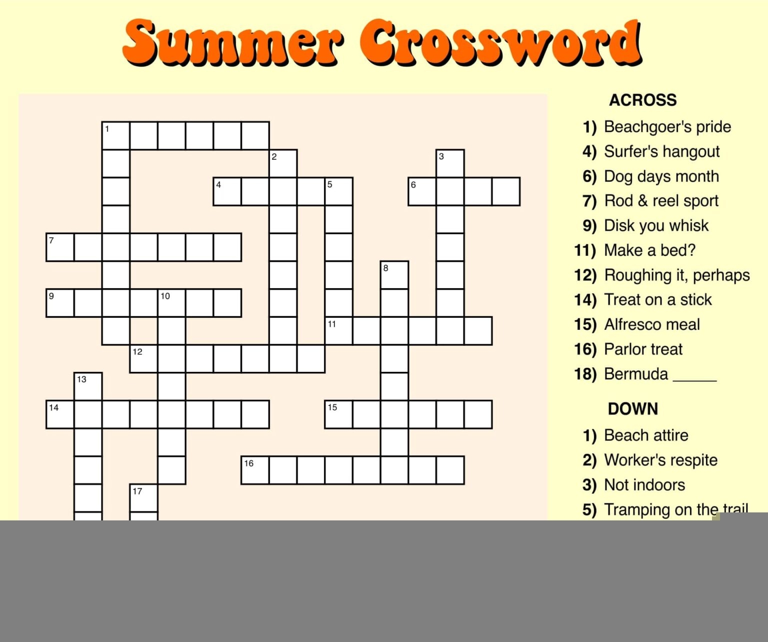Free Large Printable Crossword Puzzles Printable JD