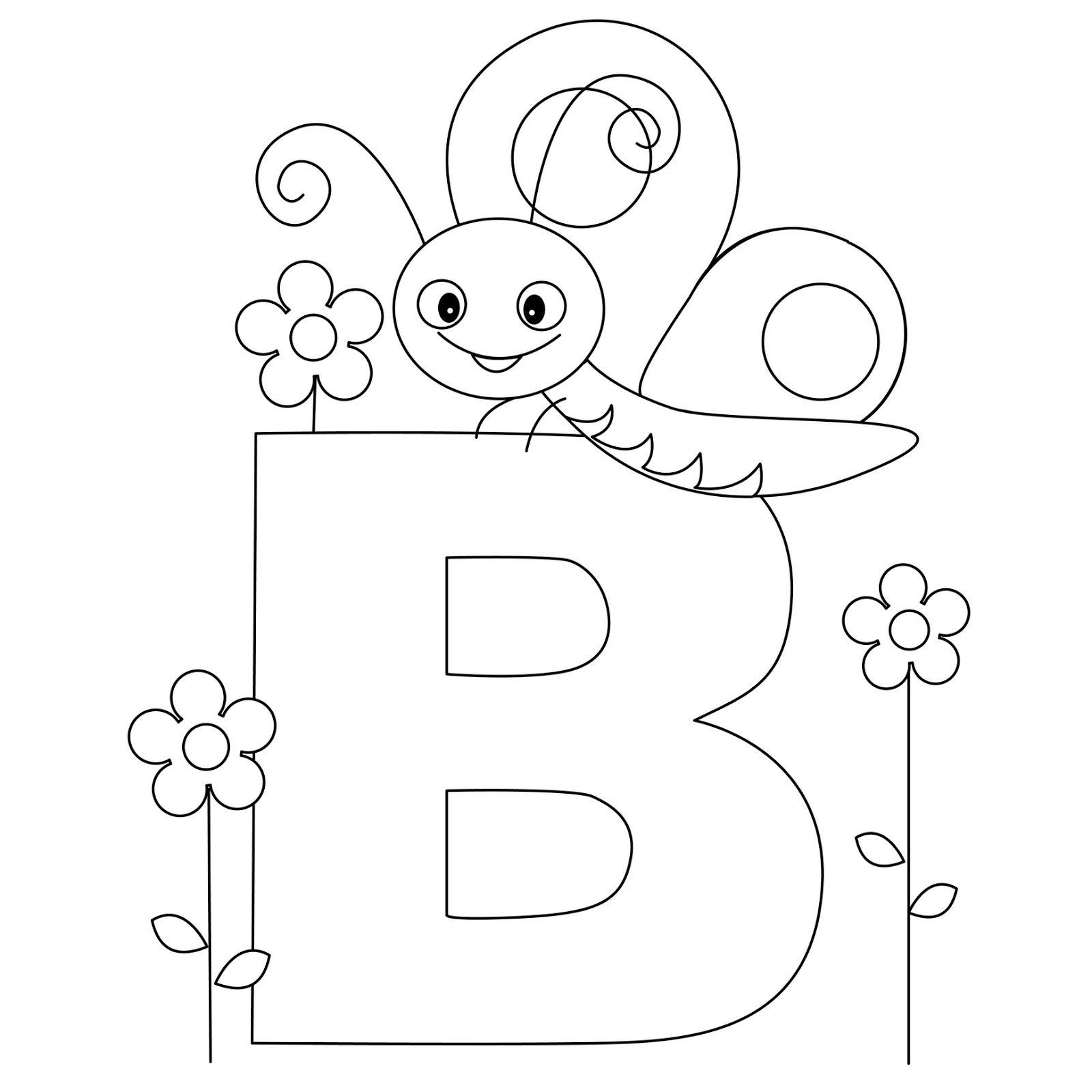 free letter a coloring pages