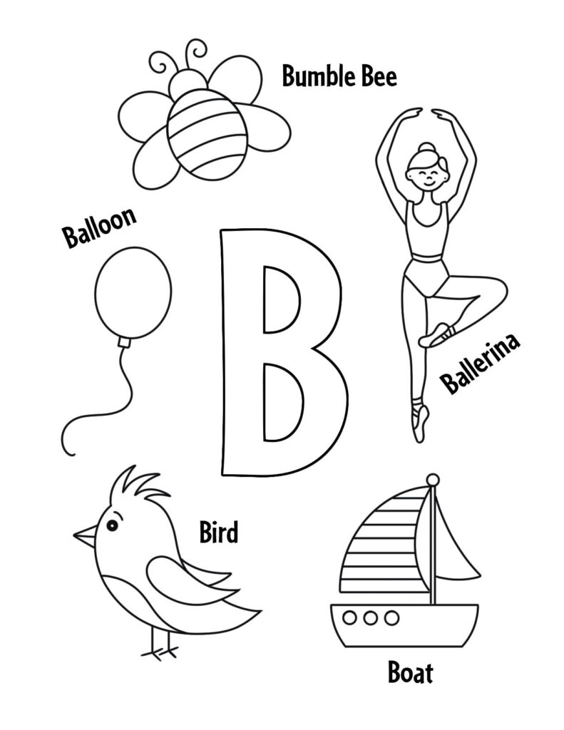 FREE Letter B Worksheets For Preschool The Hollydog Blog