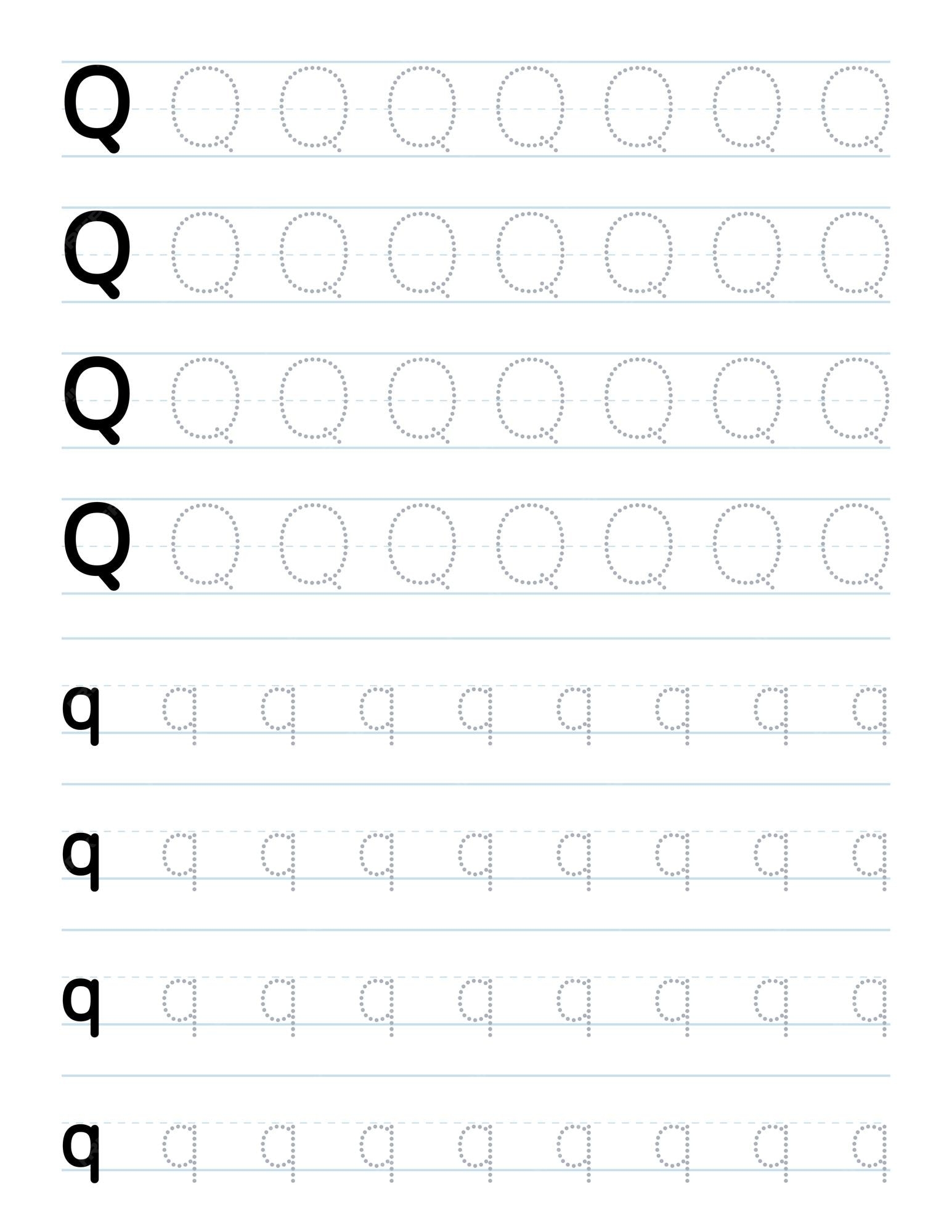 letter q worksheet preschool