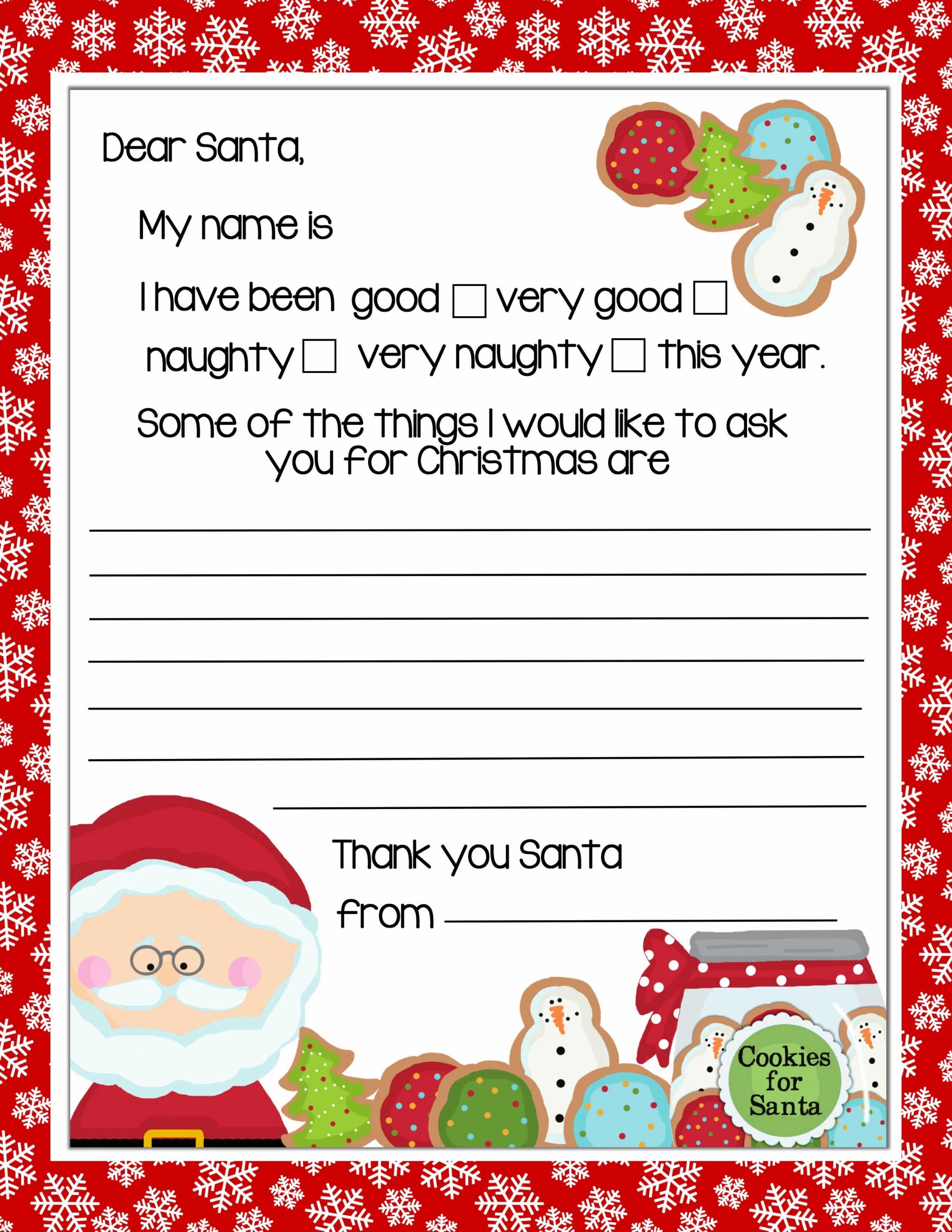 free letter from santa printable template