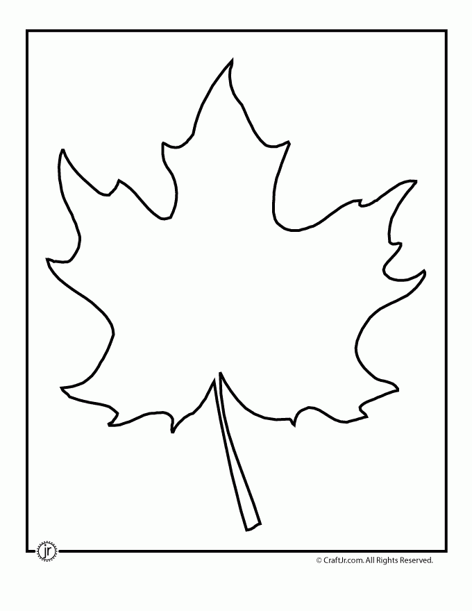 maple leaf template free printable