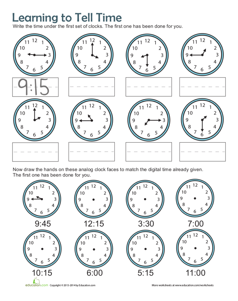 Free Math Time Worksheets Time Worksheets