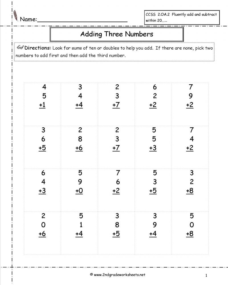 free printable worksheets for math
