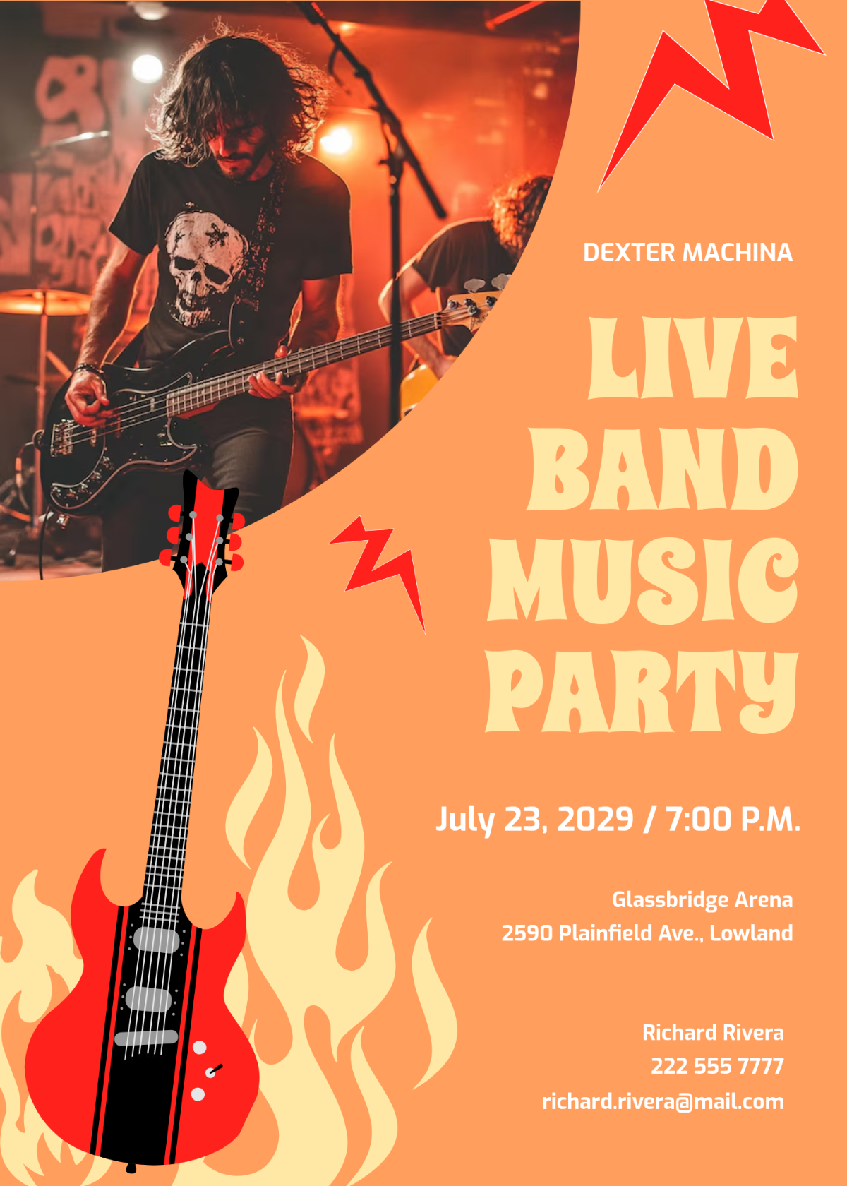 Free Music Concert Invitation Letter Template Edit Online Download