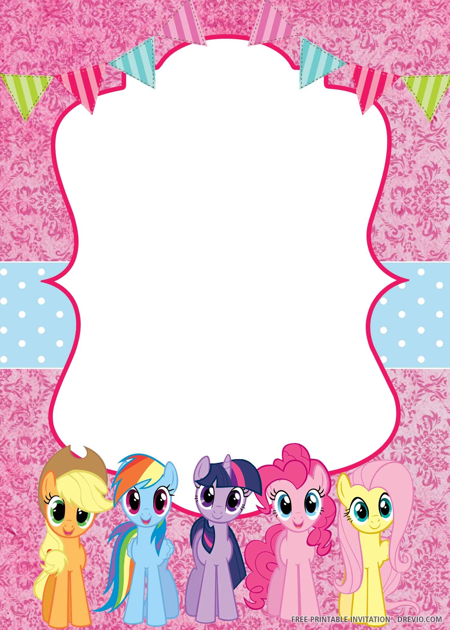 Free My Little Pony Invitation Template