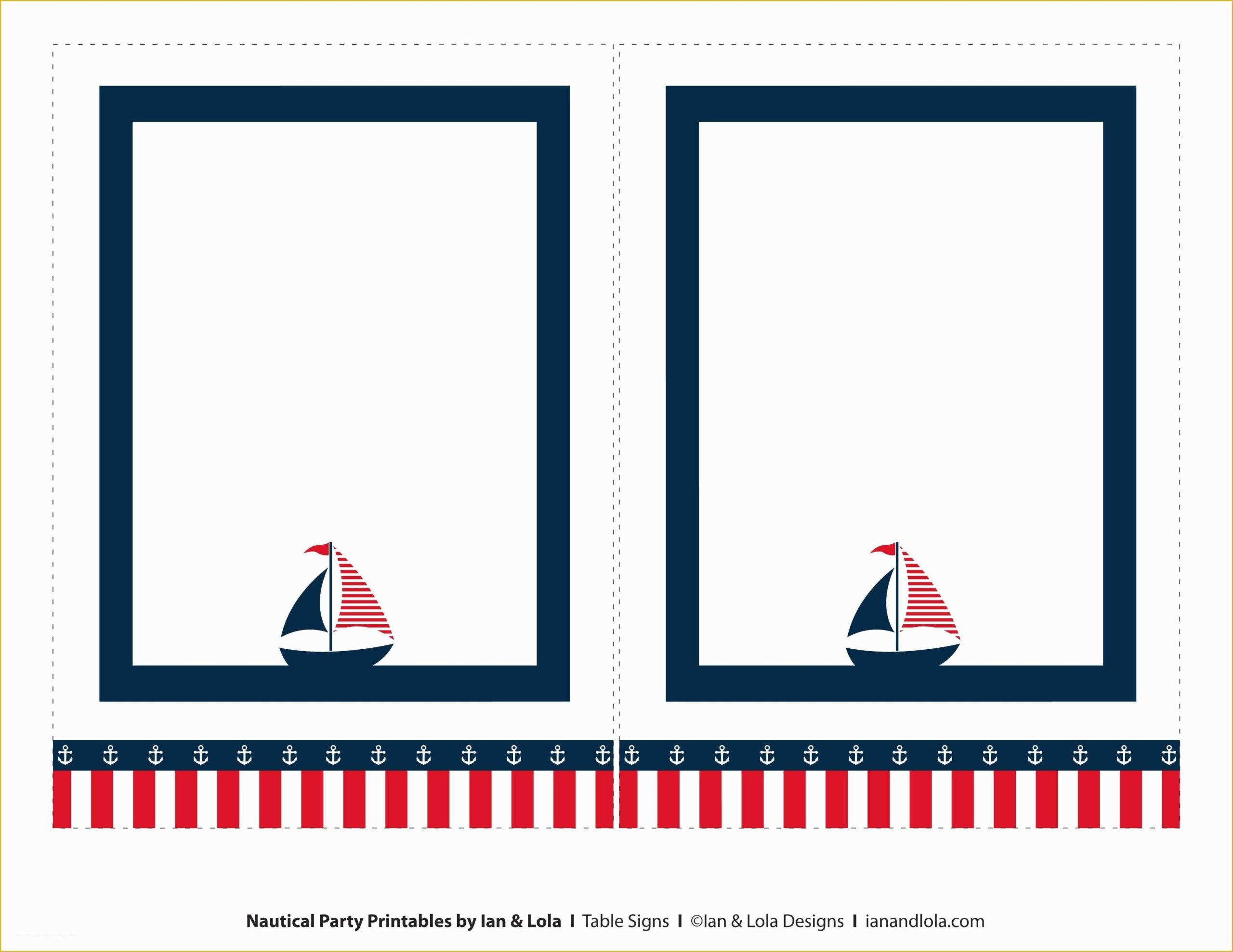 Free Nautical Invitation Templates Of Free Nautical Party Printables 