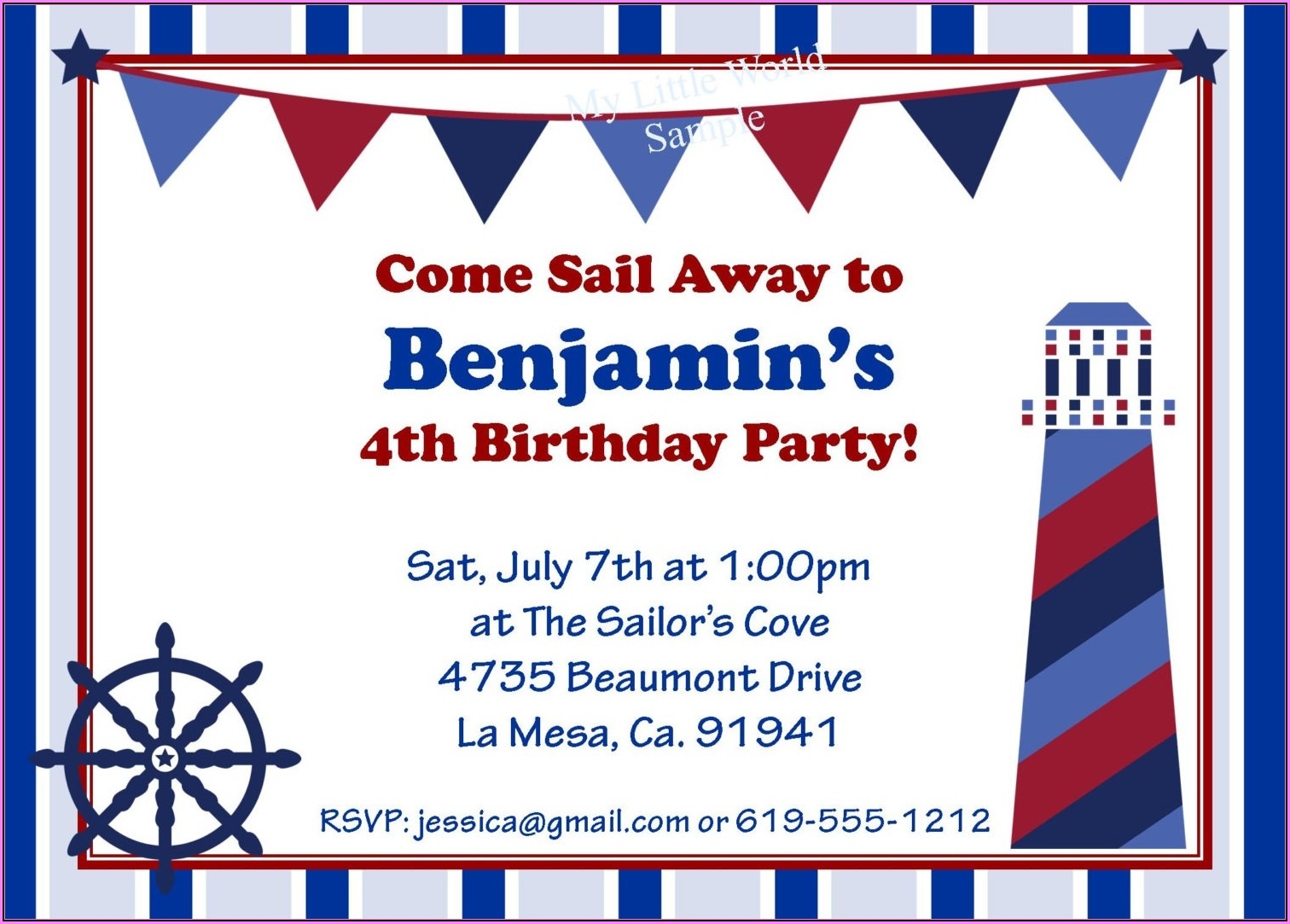 Free Nautical Invitation Templates Template 1 Resume Examples 