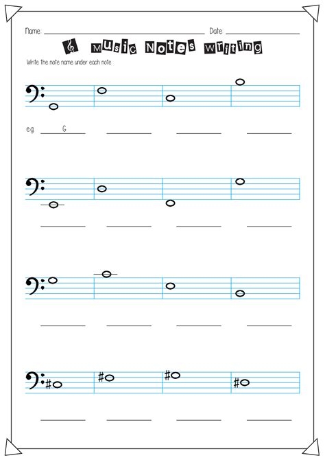 Free Note Recognition Worksheet Download Free Note Recognition 