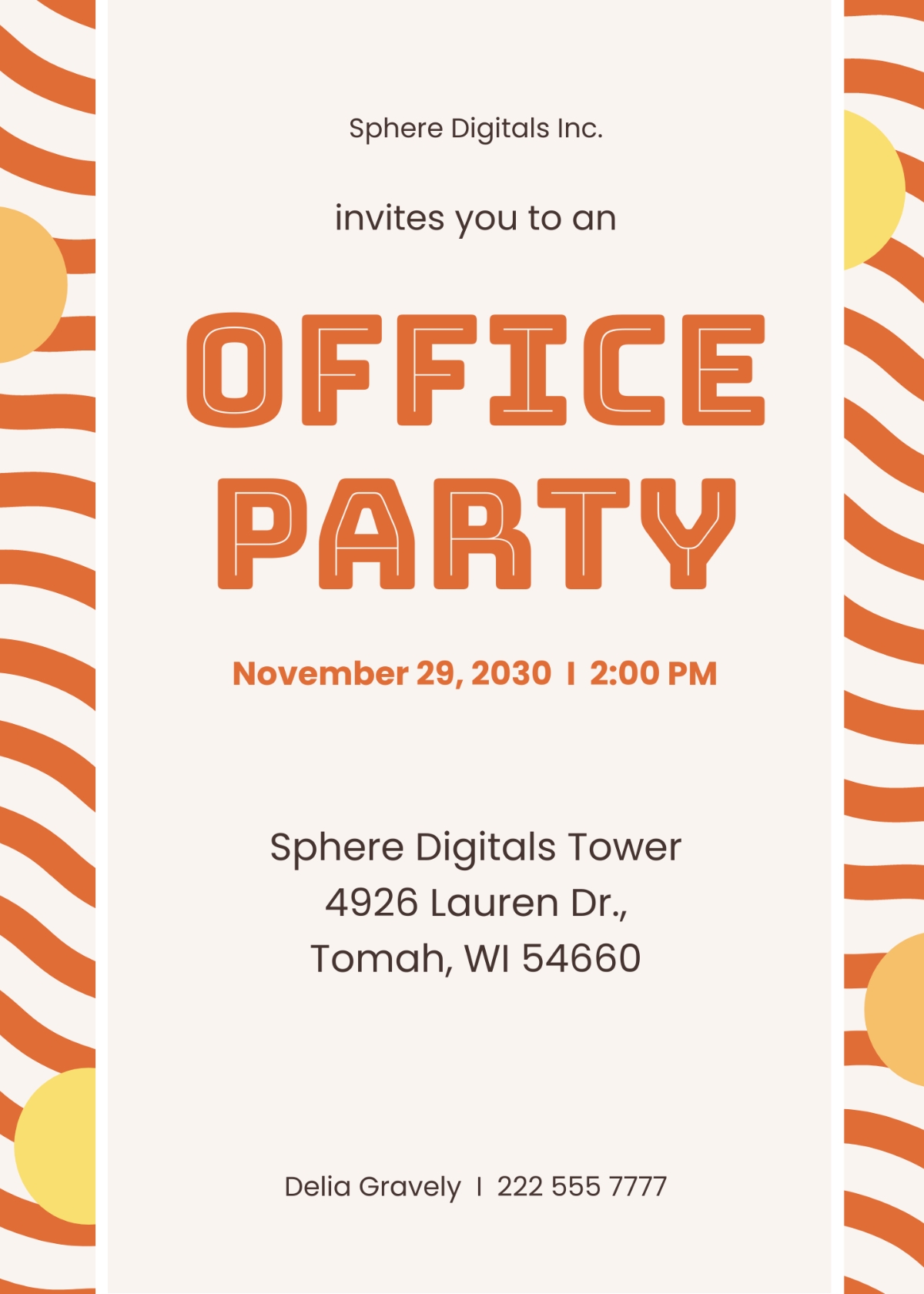 FREE Office Invitation Edit Online Download Template