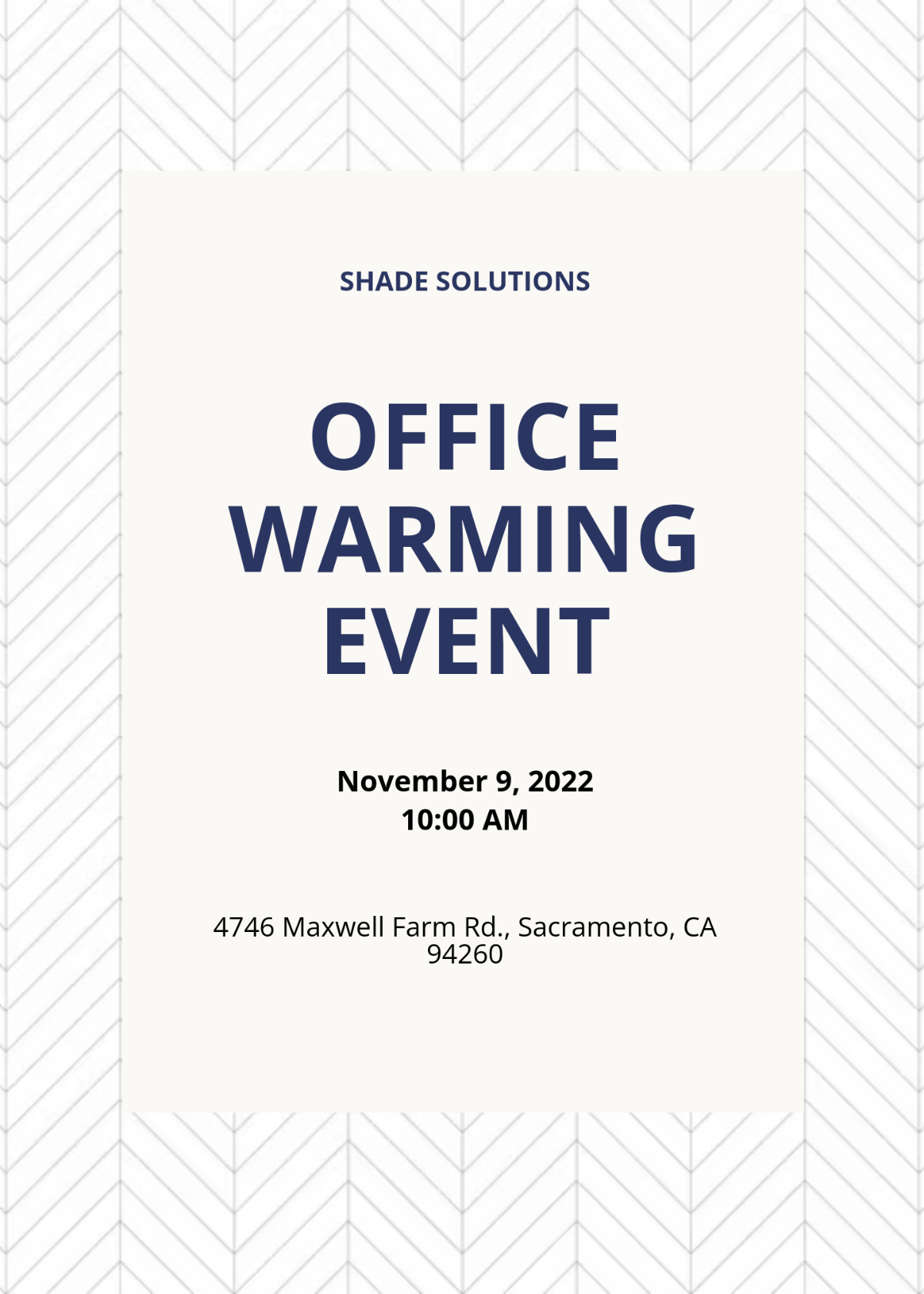 Free Office Invitation Template To Edit Online