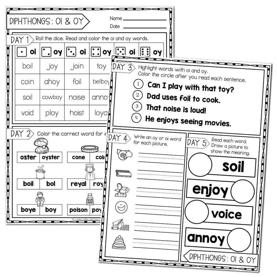 Free Oi Oy Worksheet Download Free Oi Oy Worksheet Png Images Free 