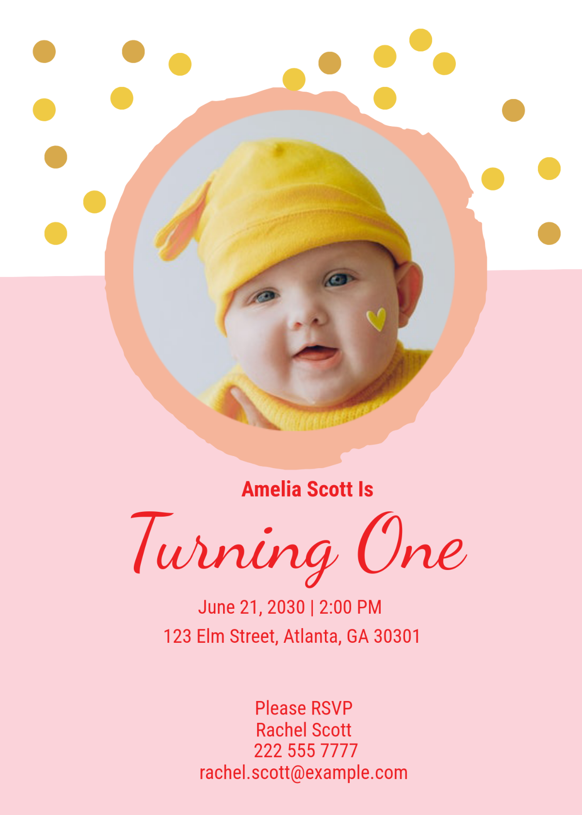 Free One Piece Birthday Invitation Template To Edit Online