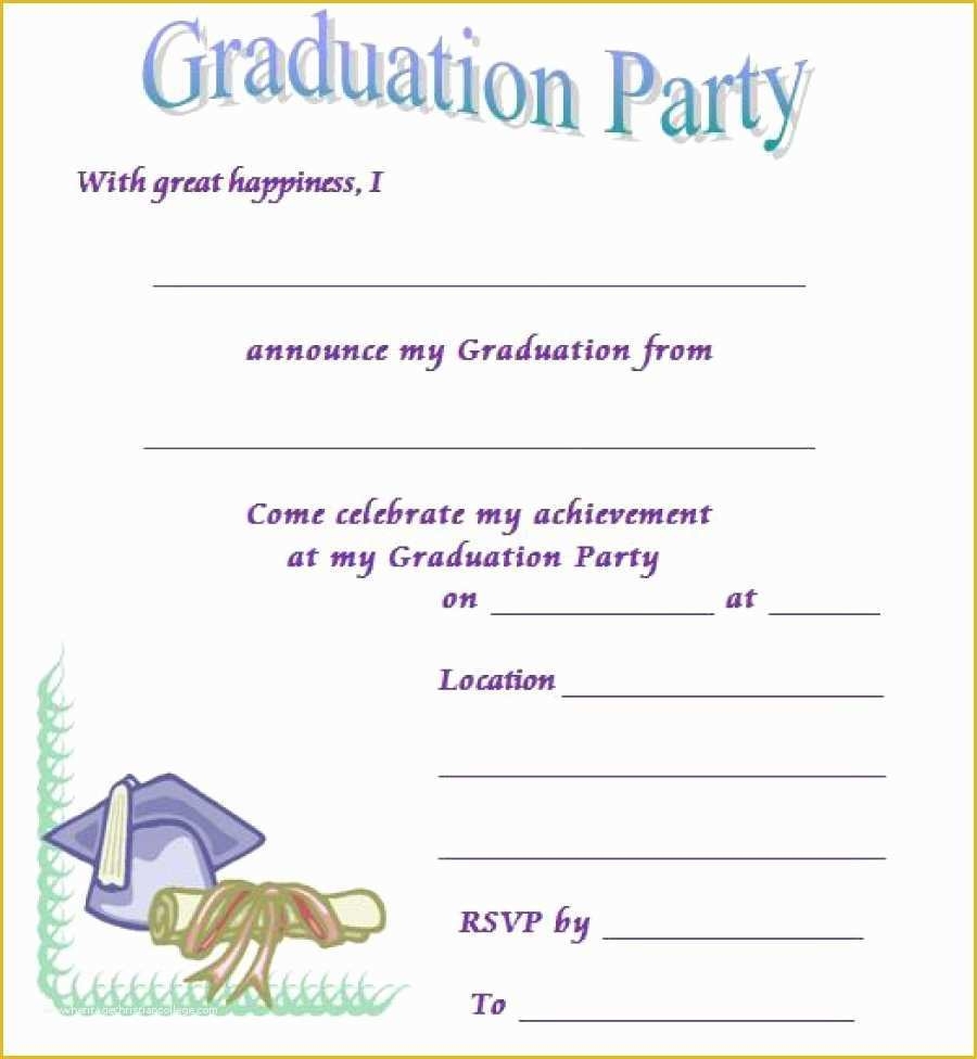 Free Online Graduation Party Invitation Templates Of 40 Free Graduation 