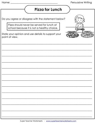 Free Opinion Writing Printable Kindermomma Worksheets Library