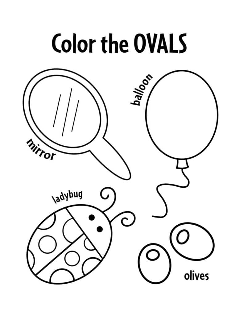 Free Oval Worksheets For Preschool The Hollydog Blog Worksheets 