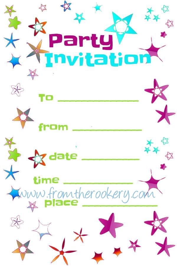 Free Party Invitations Printable Invitation Templates Free 