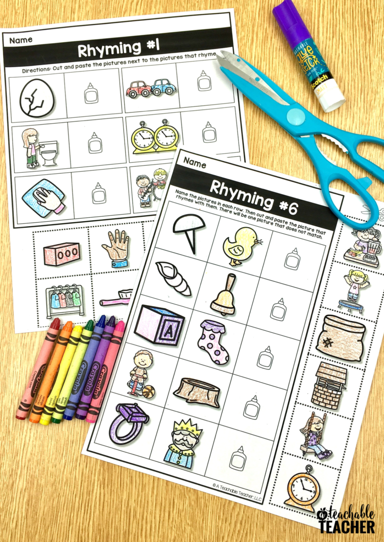 phonemic awareness worksheets