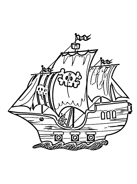 Free Pirate Ship Coloring Pages Coloring Online Free